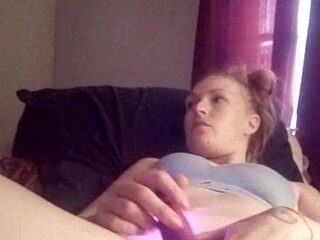 Damn! Snow Bunny Slamming Pussy with Wild Toys!