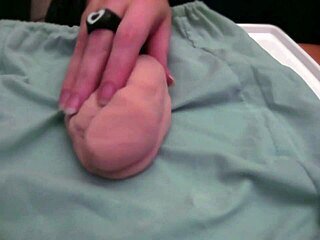 Playing with Soft Limp Fake Cock at Home