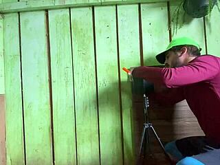 wife caught fucking employee with big cock