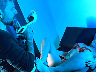 she is a professional at giving footjobs