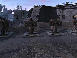 Fallout 4 Multi Pillory Anal Punishment Fuck