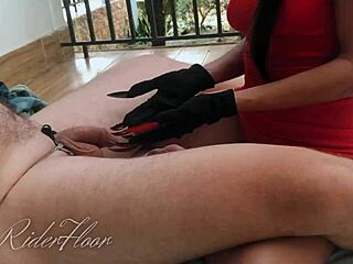 Teasing handjob for slave 😈