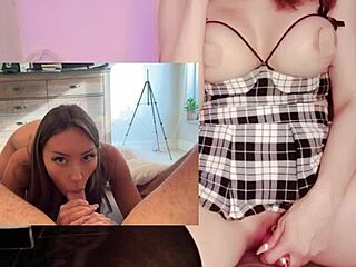 Brunette Latina di Bikini Goda Ayah Tiri untuk Creampie POV