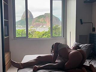 i bend her over in lingerie for doggystyle anal by the car