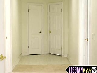 teen latina tribbing her cute glam girlfriend in oral lesbian fun