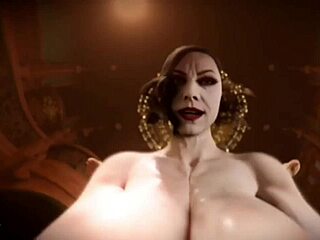 Futanari lady dimitrescu takes you in pov domination.