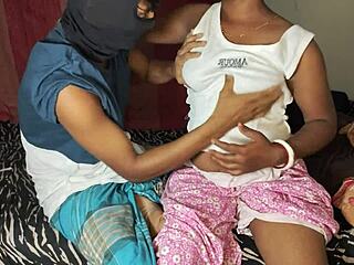 married wife cheats with milk seller in bedroom doggystyle, showing off big natural tits