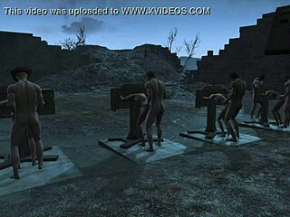 Fallout 4 Multi Pillory Anal Punishment Fuck
