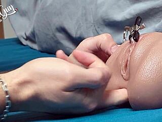 I, uh, stick my tongue in your ass and put clamps on your pussy, insulting you all the way.