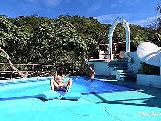 Oops, stuck then fucked by big black cock