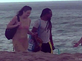 helena price films stefanie mafra's interracial beach fling