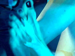 she is a professional at giving footjobs