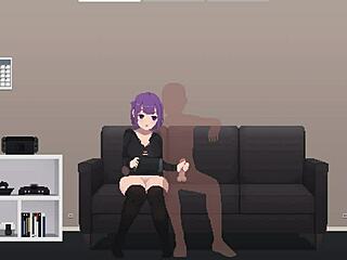 this cute girl with big tits gets fucked in every hole?