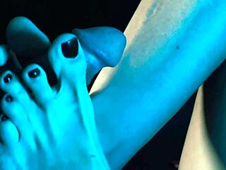 she is a professional at giving footjobs