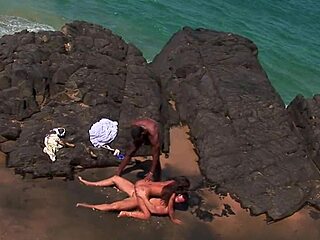 Hey, Jade Sin totally rocks in this wild threesome with big black cocks!