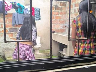 housewives make homemade porn after laundry, hot sluts