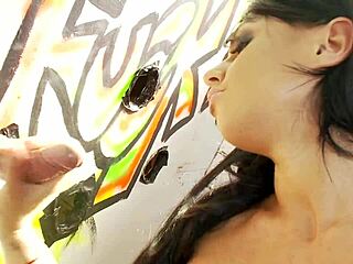 Kerry Louise Loves Getting Cum At The Gloryhole With Small 18+ Tits