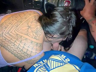 i got a ticket while getting blown in the car