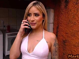 Blonde Jennifer called the technician and paid with her tight pussy, riding hard in doggystyle