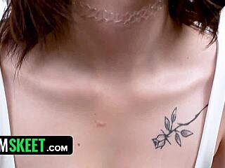 Massive BBC Challenges Slender Teen In Interracial Deepthroat