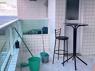 I hired this naughty employee who came in mini shorts to drive me wild