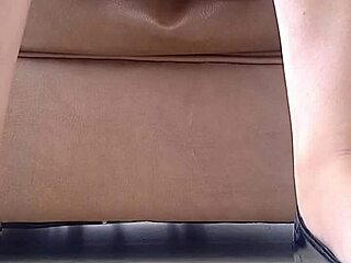 hidden camera catches spanish stepsister with pink tight slit