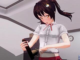 Uncensored Anime: Little Sister's First Blowjob ASMR Support