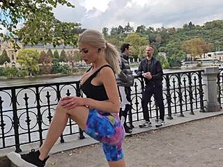 Busty milf Laura Crystal takes hardcore anal with double penetration and cum swallow.