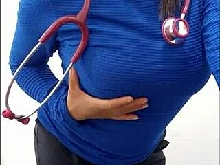 ラティーナ看護師が病院オフィスで上司とリアルポルノ