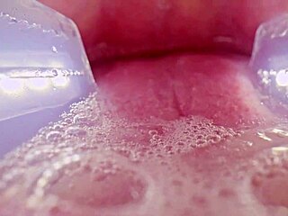 Suggestive Deranged Filth Lover Rebel Rhyder Takes Frozen Cum Bukkake Close-Up