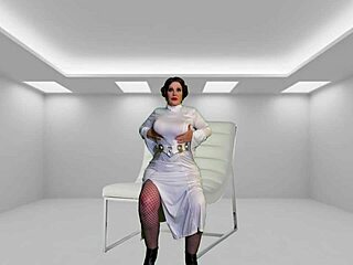 granny princess leia explores cosplay fun