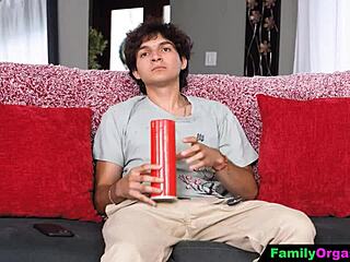 FamilyOrgasm - Pervert Step Mommy Cheats on Husband on Their Couch