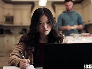 JEALOUS ASIAN TEEN LULU CHU gets FUCKED after craving SEX