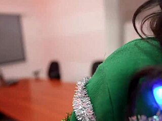 Does my big titty coworker fuck me at the party?