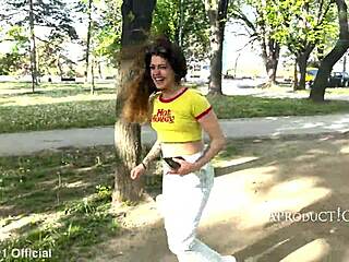 Valentina Wets Jeans Three Times at Fortress Park Publicly