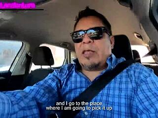 New Girl Diabla Arrives for Her First Casting Interview Outdoors