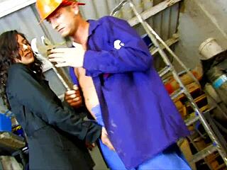 Stunning Brunette Craves Anal Sex and Gets Her Ass Pounded at Construction Site!