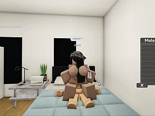 Hey, check this hot couple banging hard on Roblox with no shame!