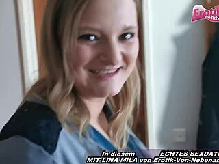chubby german teen 18+ cheats with neighbor next door