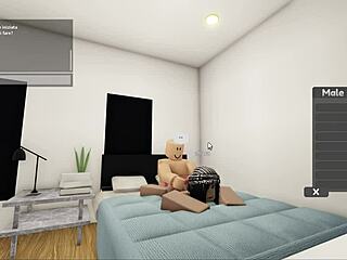 Hey, check this hot couple banging hard on Roblox with no shame!