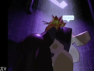 Big black cock dominates fiery redhead in steamy shower interracial pounding.