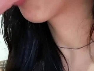 Oh wow, the greedy Argentinian redhead sucks dildo like a hungry prostitute!