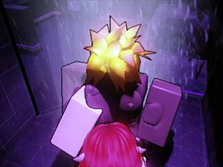 Big black cock dominates fiery redhead in steamy shower interracial pounding.