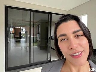 beautiful real estate agent demonstrates skills to seal the deal