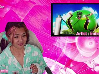 สาวอนิเมะพองตัว เอ็กโซติกฟ็อกซ์เล่นโกนีด้วยรีแอคชั่นเฮนไตโซโล