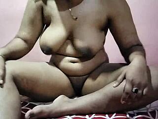 horny south indian curvy babe strips naked and masturbates wildly