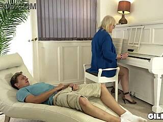 70-Year-Old Granny Claire Insists on a Raw Creampie Finish