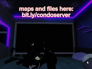 Roblox character engages in suggestive sucking activity