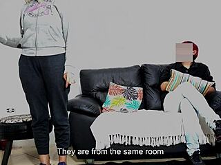 Hey, watch how this stepfather screws his daughter-in-law right in front of him!