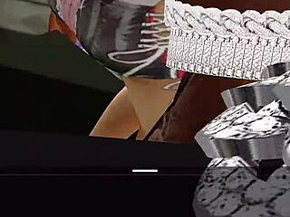 big booty latina bitch twerks at party with jerk off instructions